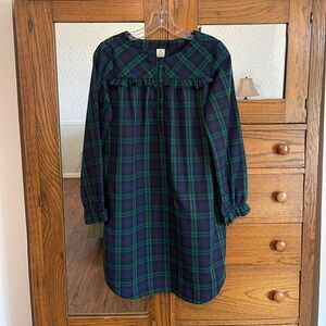 Crewcuts Girl’s XL (12-14) Blue and Green Plaid Gown